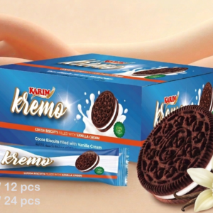 Kremo cocoa biscuits vanilla cream