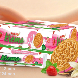 Kremo vanilla biscuits strawberry cream