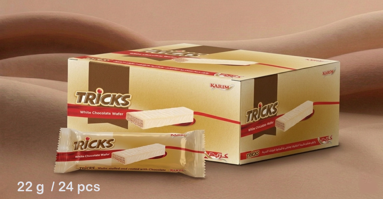 Tricks white chocolate wafer
