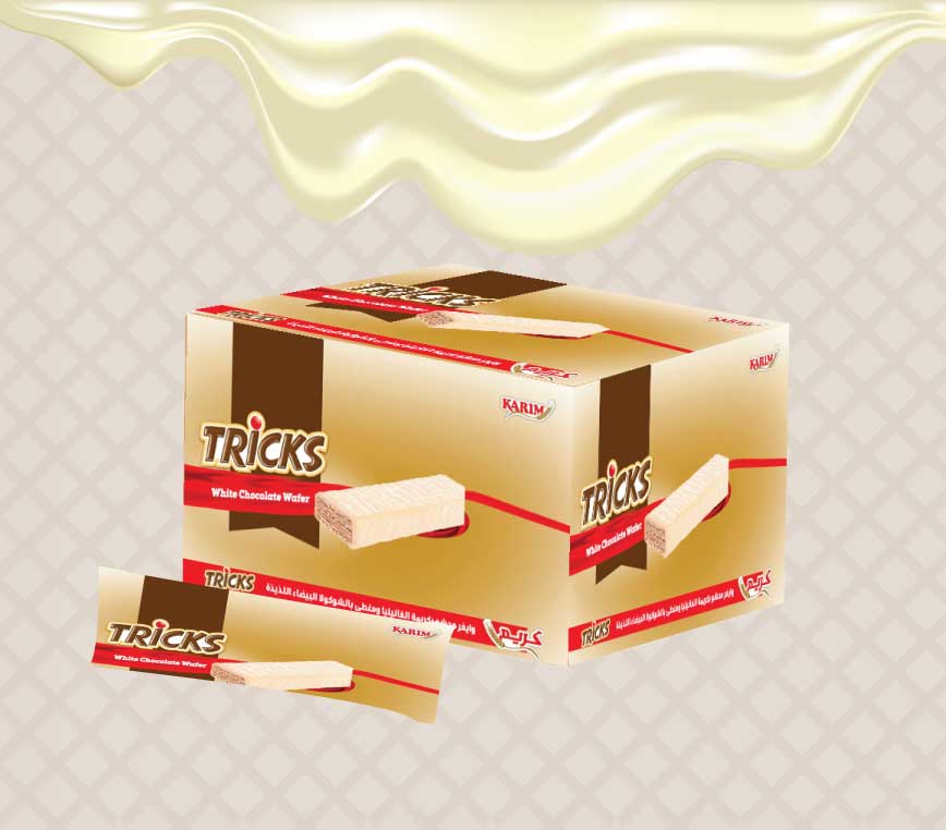 Tricks white chocolate wafer